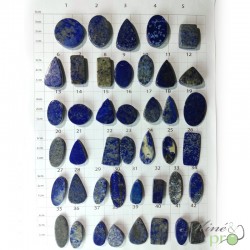 Lapis lazuli - cabochons percés - grossiste dans les bouches du rhone