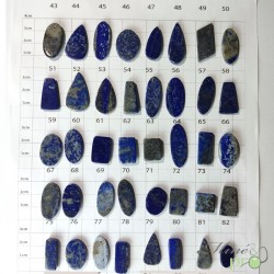 Lapis lazuli - cabochons percés - grossiste dans les bouches du rhone
