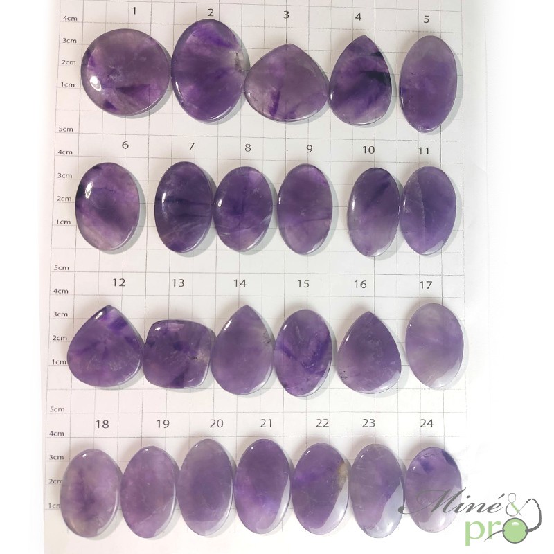 Améthyste - cabochons Améthyste - cabochons