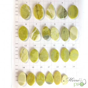 Opale verte - cabochons