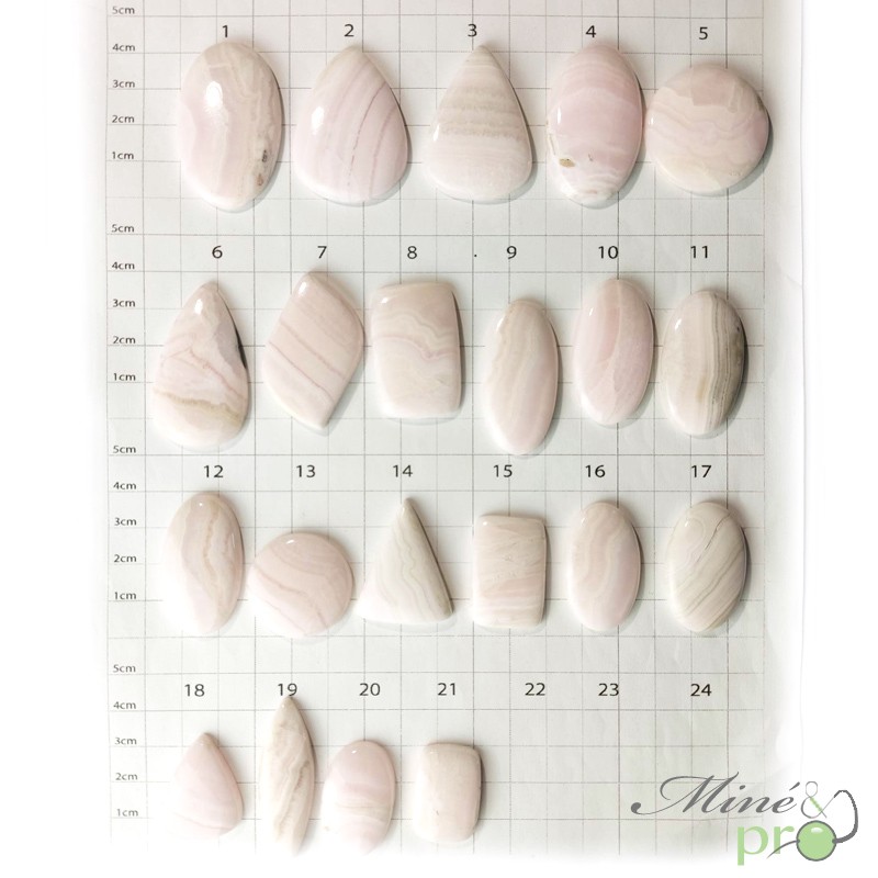 Manganocalcite - cabochons