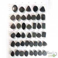 Tourmaline noire - cabochons perces - grossiste de cabochons en pierre naturelle