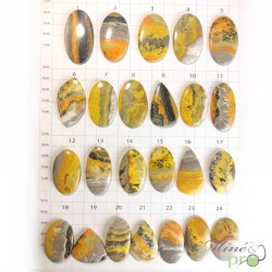 Jaspe bumble bee - cabochons