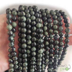 Jaspe Kambaba A en perles rondes 6mm - fil complet