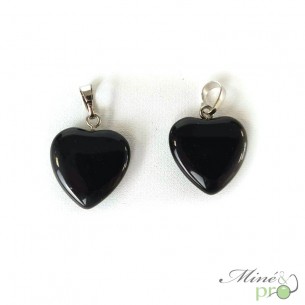 Onyx - pendentif en forme de coeur