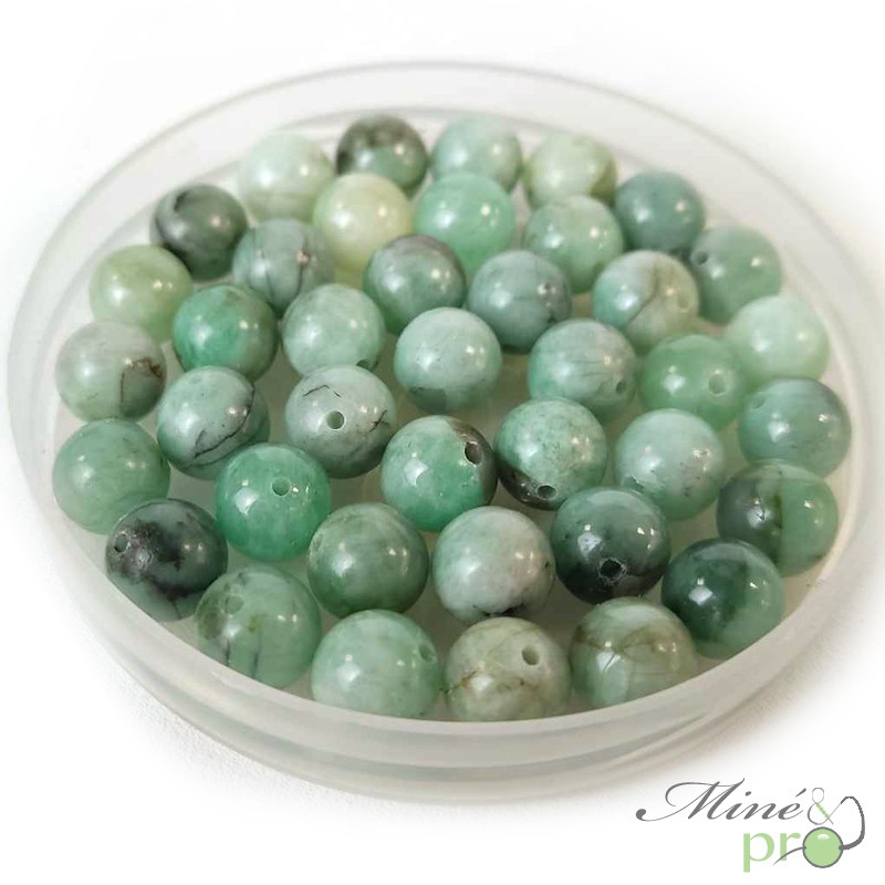Lot De 90 Perles Rondes 8mm En Labradorite Naturelle – Canada, Gris, Neuves (envoi Offert)