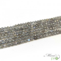 Labradorite en perles facettées 4mm - fil complet