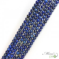 Lapis lazuli A en perles rondes 6mm - fil complet