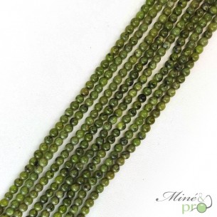 Jade nephrite en perles rondes 4mm - fil complet