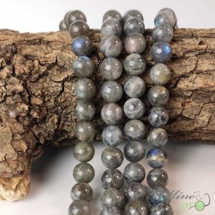 Labradorite A en perles rondes 10mm - fil complet