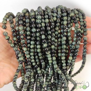 Jaspe Kambaba A en perles rondes 4mm - fil complet