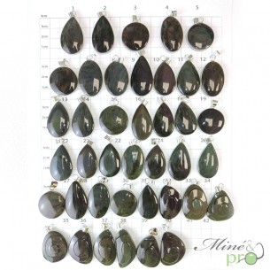 Obsidienne Mentogochol - pendentif cerclé