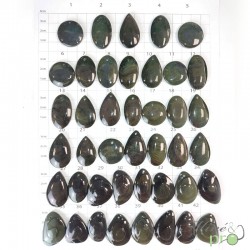 Obsidienne Oeil Céleste - cabochons percés - grossiste de cabochons en pierre naturelle  Bouches du Rhone