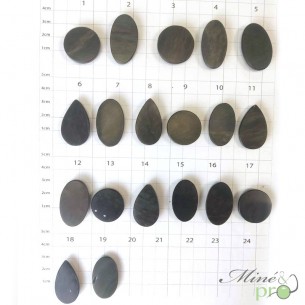 Obsidienne Mentogochol - cabochons