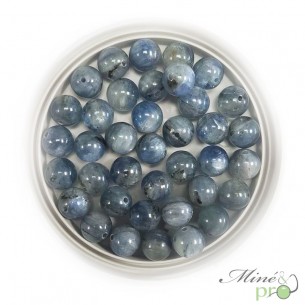 Cyanite disthène en perles rondes 8mm- lot de 10