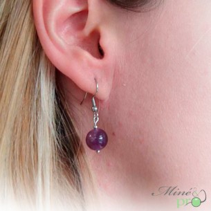 Boucles d'oreilles - Améthyste