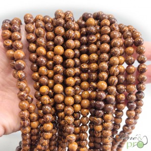 Jaspe Mariam en perles rondes 6mm - fil complet
