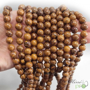 Jaspe Mariam en perles rondes 8mm - fil complet