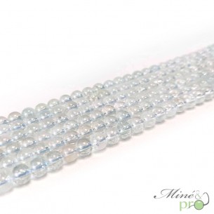 Topaze A en perles rondes 6mm - fil complet