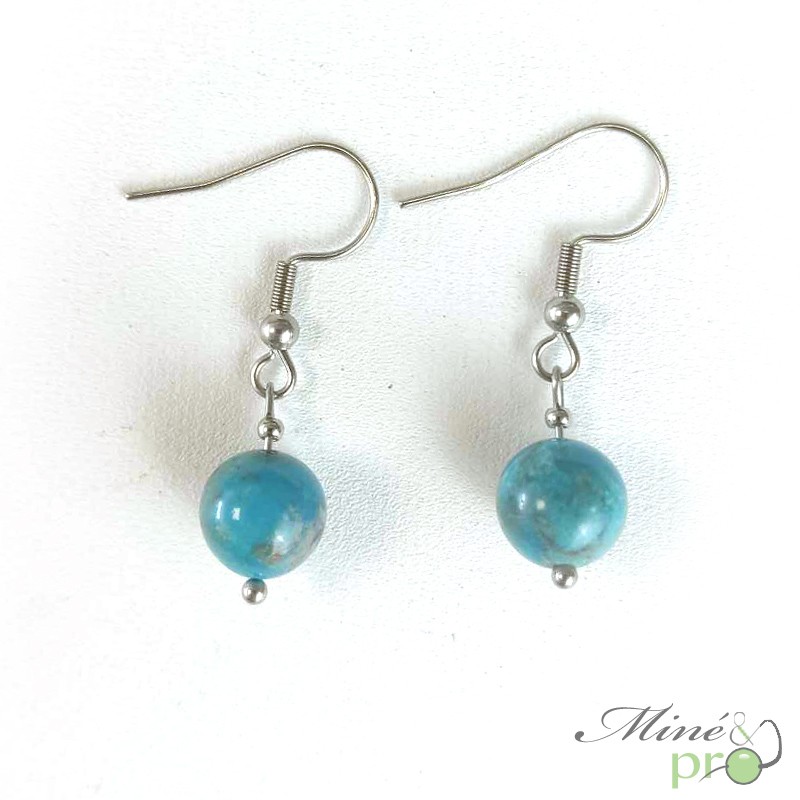 Boucles d'oreilles - Turquoise naturelle