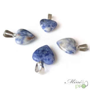 Sodalite - pendentif en forme de coeur 1,5cm