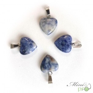 Sodalite - pendentif en forme de coeur 1,5cm