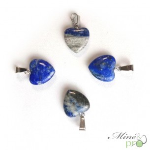 Lapis lazuli - pendentif en forme de coeur 1,5cm