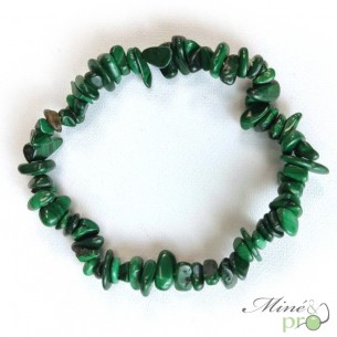 Bracelet chips en Malachite A