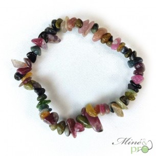 Bracelet chips en Tourmaline mixte A