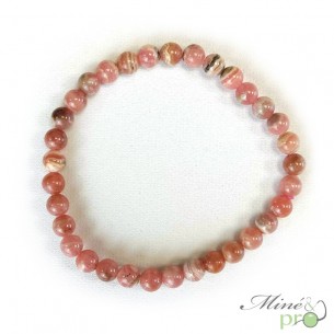 Bracelet Rhodochrosite A en perles 5mm