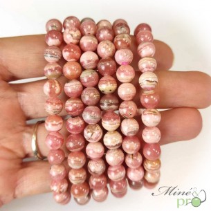 Bracelet Rhodochrosite A en perles 7mm