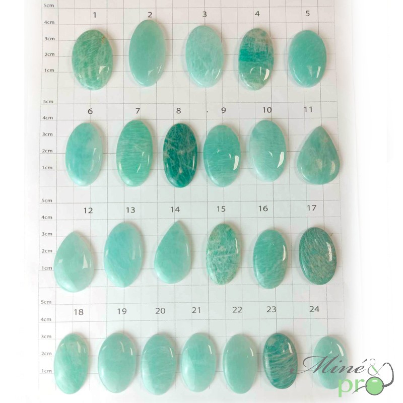 Amazonite - cabochons Amazonite - cabochons