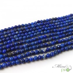 Lapis lazuli AA en perles rondes 4mm - fil complet