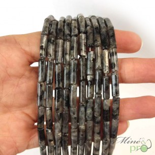 Larvikite en tube 13mm - fil complet