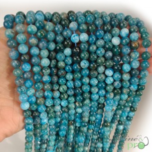 Apatite A en perles rondes 6mm - fil complet