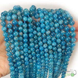 Apatite AA en perles rondes 6mm - fil complet