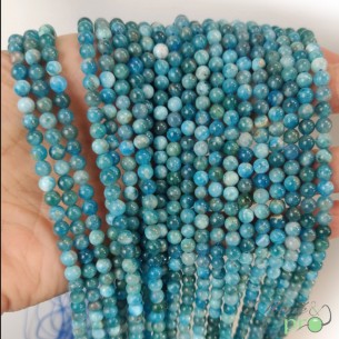 Apatite A en perles rondes 4mm - fil complet