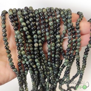 Jaspe Kambaba A en perles rondes 4mm - fil complet