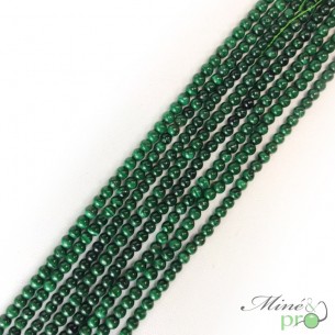 Malachite en perles rondes 4mm - fil complet