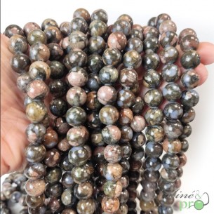 Que sera A en perles rondes 10mm - fil complet