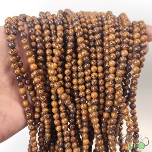 Jaspe Mariam en perles rondes 4mm - fil complet