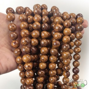 Jaspe Mariam en perles rondes 10mm - fil complet