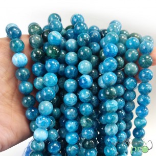 Apatite A en perles rondes 10mm - fil complet