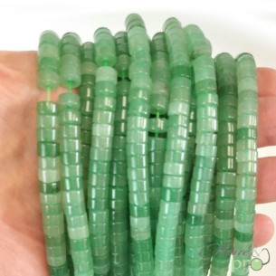 Aventurine verte en rondelles heishi 6mm - fil complet