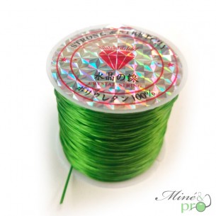 Bobine fil élastique multibrins vert - 30m