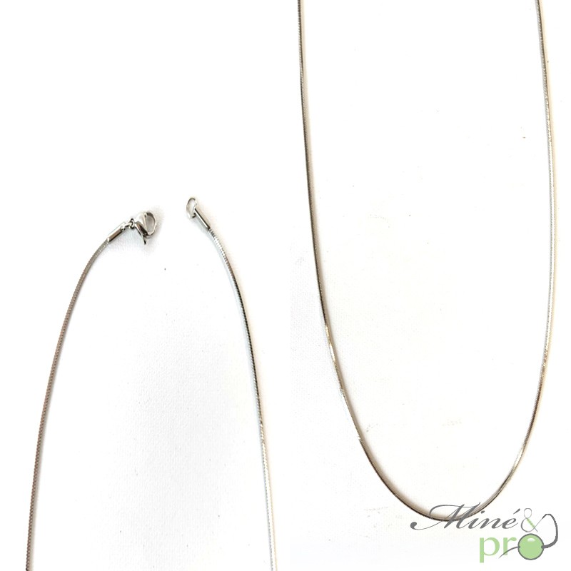 Chaine en acier inoxydable 1.2mm - 60cm Chaine en acier inoxydable 1.2mm - 60cm