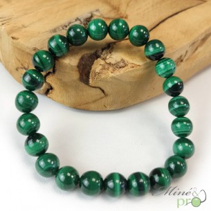 Bracelet Malachite AA en perles 8mm