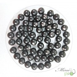 Hypersthène en perles rondes 6mm - lot de 10
