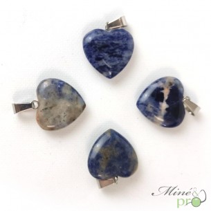 Sodalite - pendentif en forme de coeur