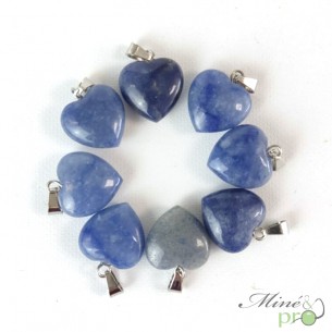 Aventurine bleue - pendentif en forme de coeur 1,5cm